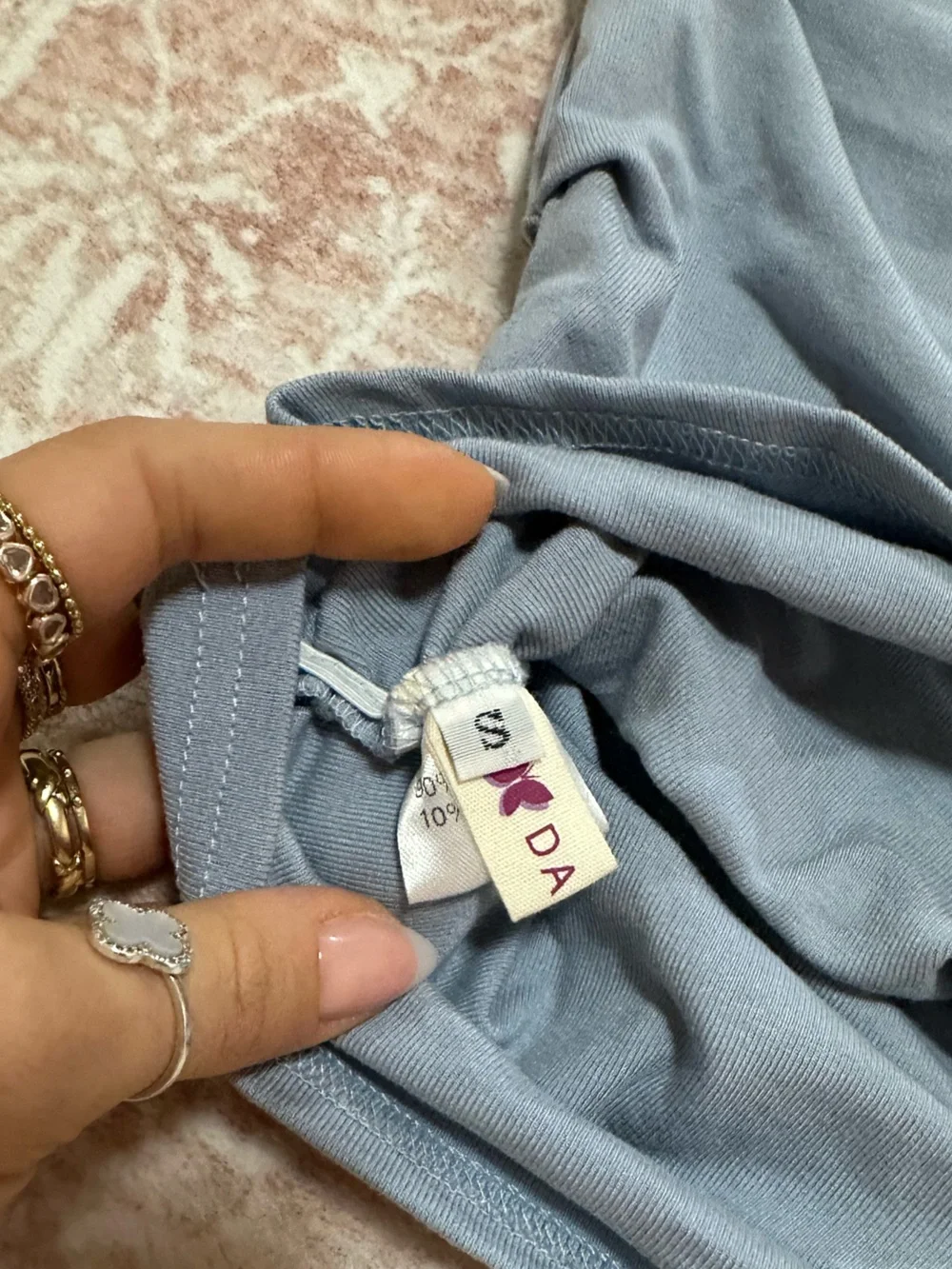 Off-Shoulder 🩵 Light Blue Women's Ruched Top - Picture 6 of 10